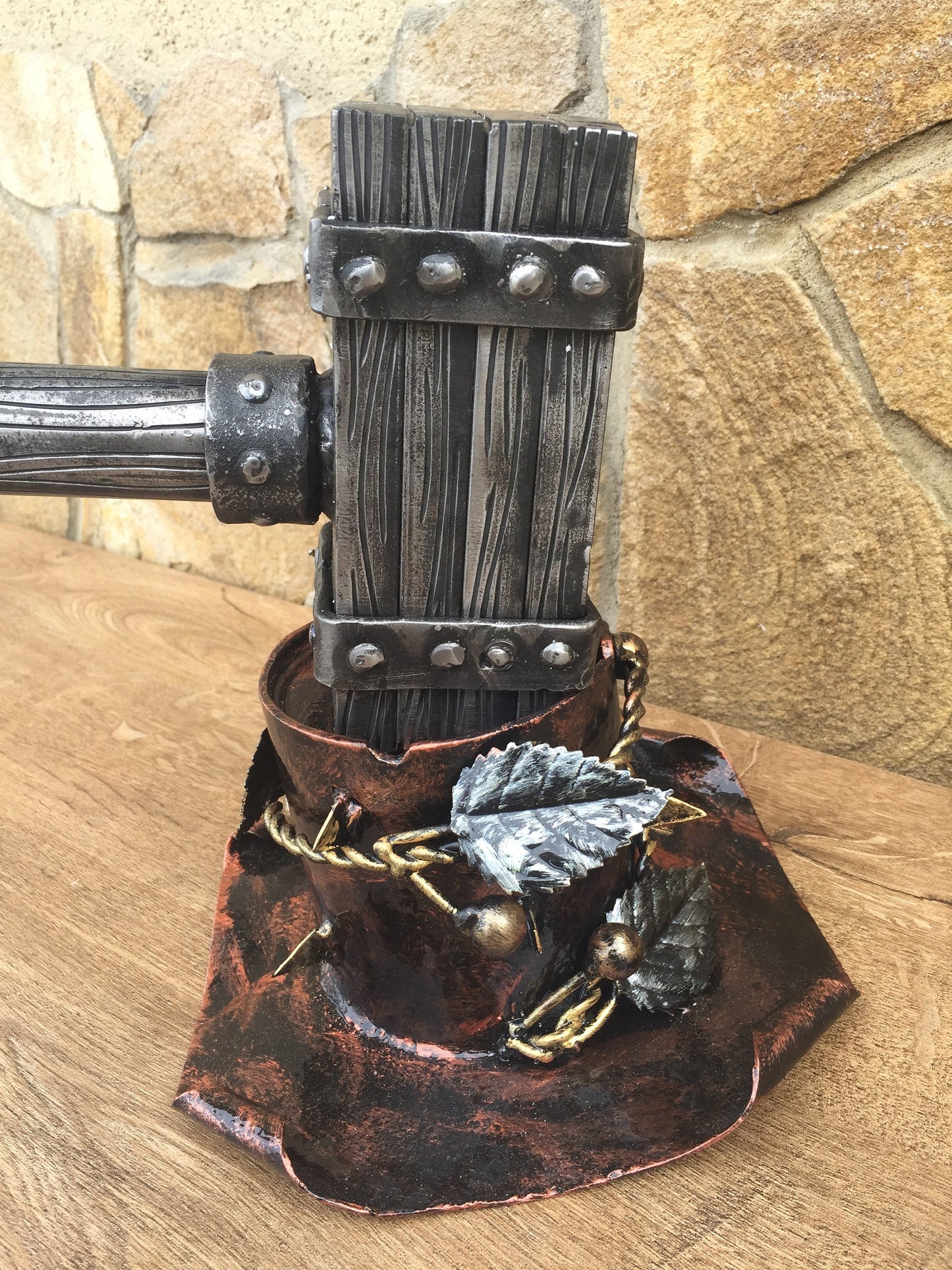 Hand made hammer, viking axe, Thors hammer, decorative hammer, viking hammer, medieval hammer,mens gift, iron gift for him, viking weapon