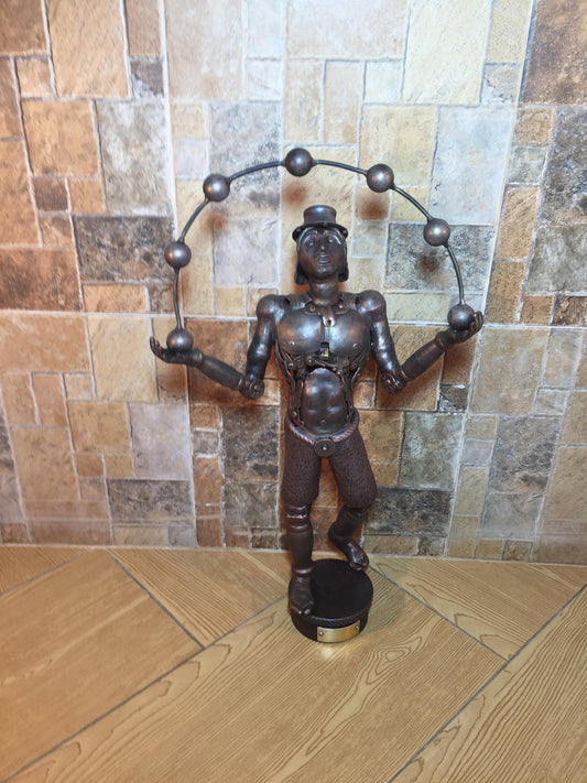 Steampunk metal sculpture, steampunk figurine, junk art, steampunk art, industrial art, steampunk gift,steam punk,steampunk,industrial decor