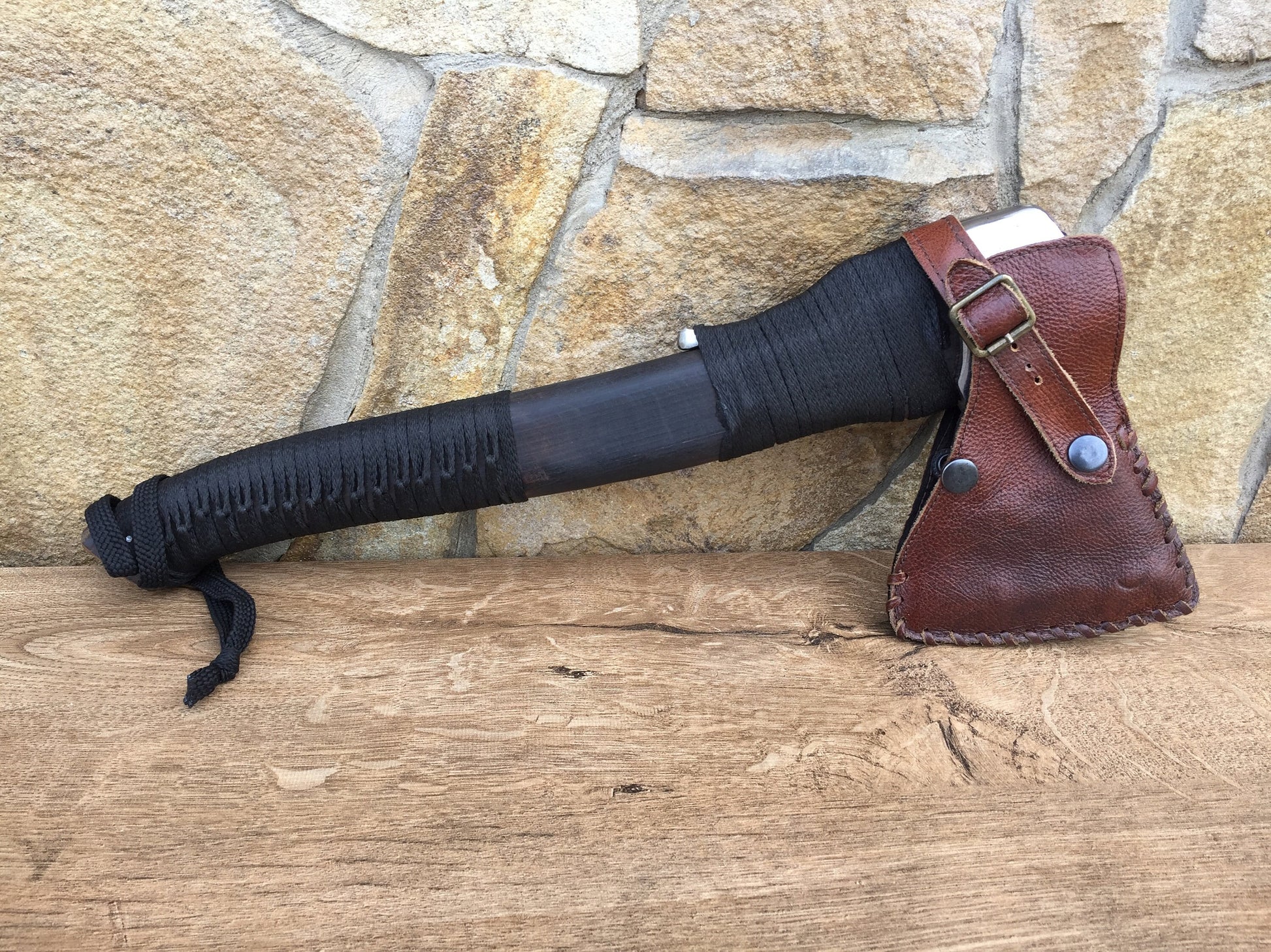Custom listing for Tassilo: viking axe with leather sheath, with engraving, with free shipping to DE