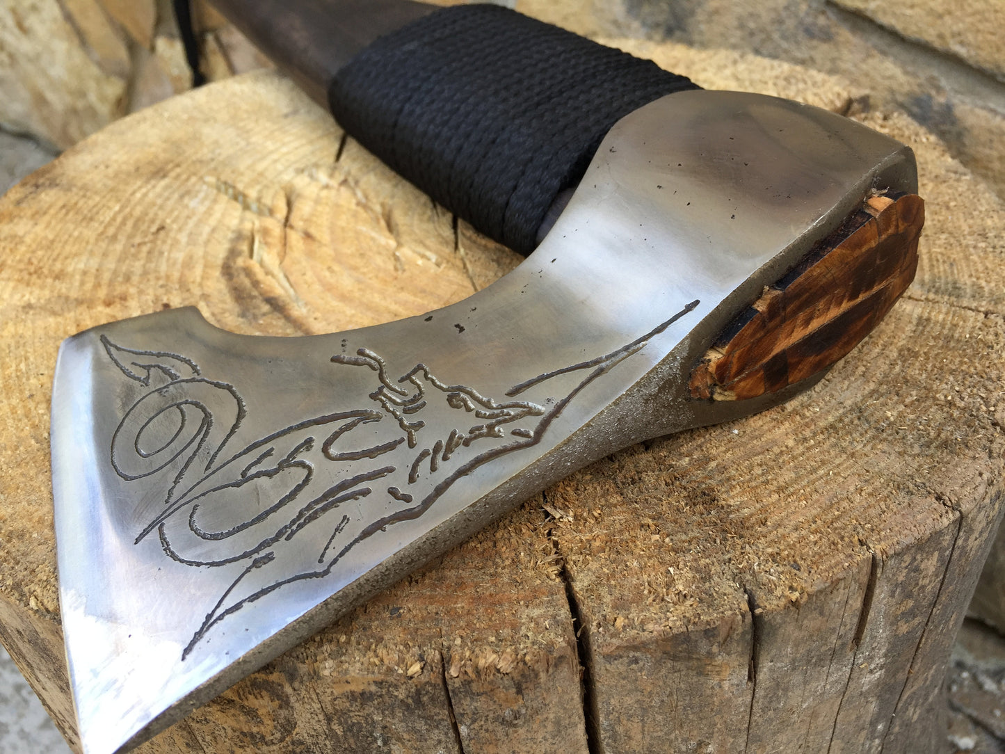 Engraved axe, viking axe, tomahawk, axe, viking hatchet, custom axe, bearded hatchet, viking style axe, woodcarving axe, battle axe,war axe