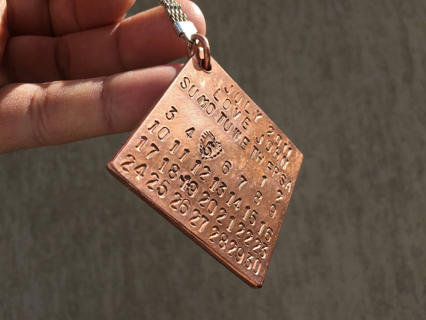 Copper gift, copper anniversary, copper, 7th anniversary, 7 year gift, 7 years, copper gift for him, copper gift for her, copper keychain