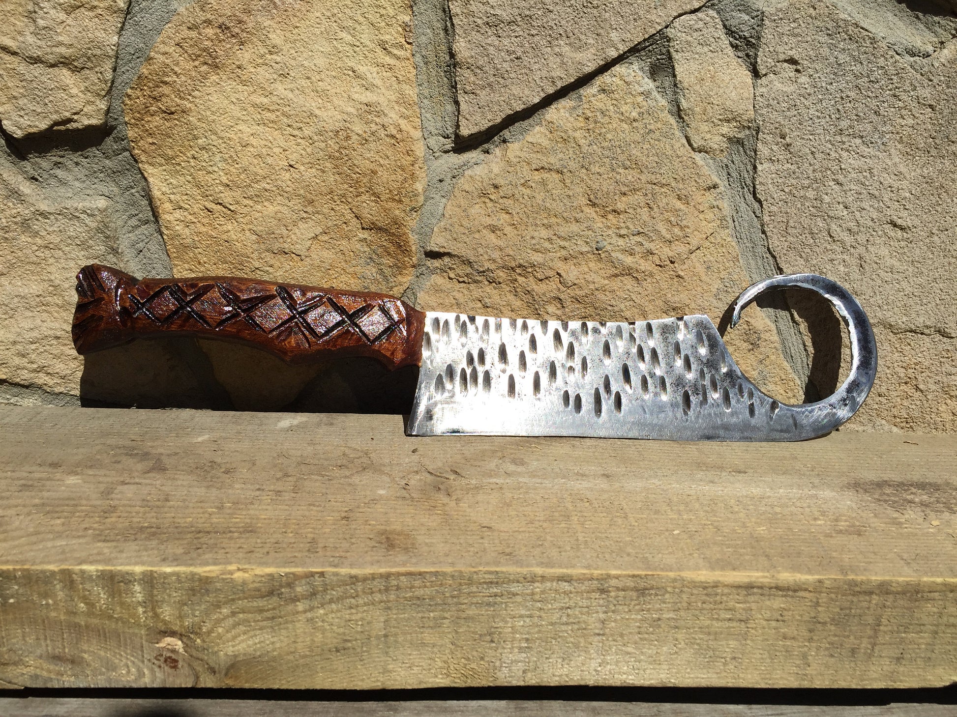  Kitchen knife, kitchen axe, viking knife, viking axe, axe, kitchen  hatchet, knife, iron gifts, manly gift,mens gift,culinary knife,BBQ knife :  Handmade Products