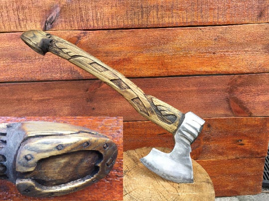 6th anniversary gift, medieval axe, viking axe, iron gift for him, best man gift, birthday gift, hatchet, tools, mens gifts, gifts for men