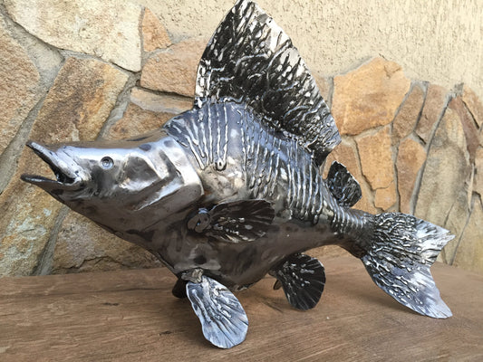 Metal fish, hand forged fish, fish artwork, custom fish, fish figurine, marine life, sea life, fish decor, gift for fisherman,iron fish