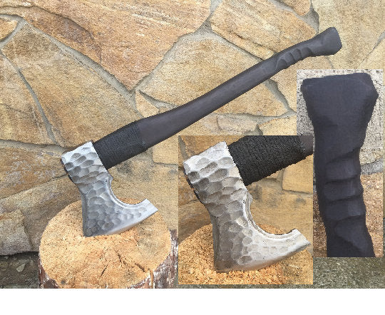 Medieval axe, viking axe, iron gift for him, tomahawk, hatchet, hiking, hunting, mens gifts, chopping axe, gifts for men, manly iron gifts