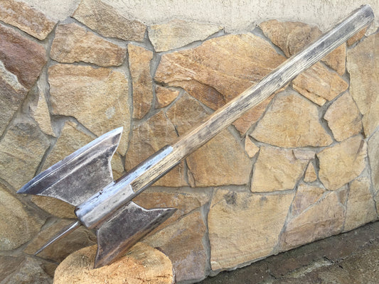 Double head axe, viking axe, tomahawk, hatchet, mens gifts, medieval axe, viking camp, Norse axe, viking camp kit, viking gifts, iron gifts