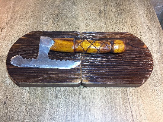 Stainless steel kitchen axe, kitchen hatchen, kitchen axe, kitchen knife, viking axe, medieval axe, wood carving, kitchen utensils, meat axe