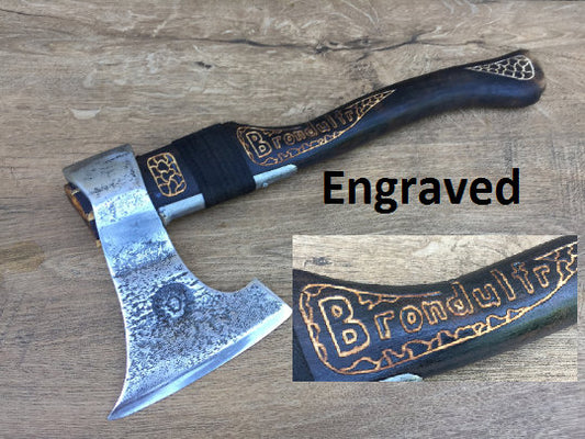 Viking axe, manly iron gifts, medieval axe, tomahawk, bearded axe, carving axe, engraved axe, husband gift, custom axe, dad gifts, cool axe