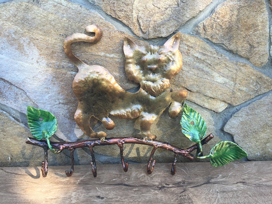 Cat leash holder, cat leash hook, cat furniture, cat shelf, cat shelves wall,hook entry sign,leash and collar,pet lovers gift,dog leash hook