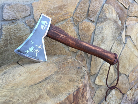 Viking axe, tomahawk, mens gifts, medieval axe, throwing axe, hatchet, scandinavic axe, viking weaponry, viking gifts, pirate art, iron axe