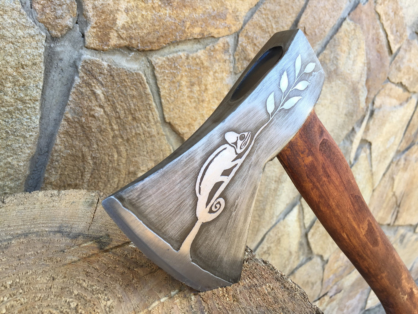 Viking hatchet, viking axe, tomahawk, mens gifts, medieval axe, iron gift for him, chameleon, viking camp kit, viking gifts, iron gifts, axe