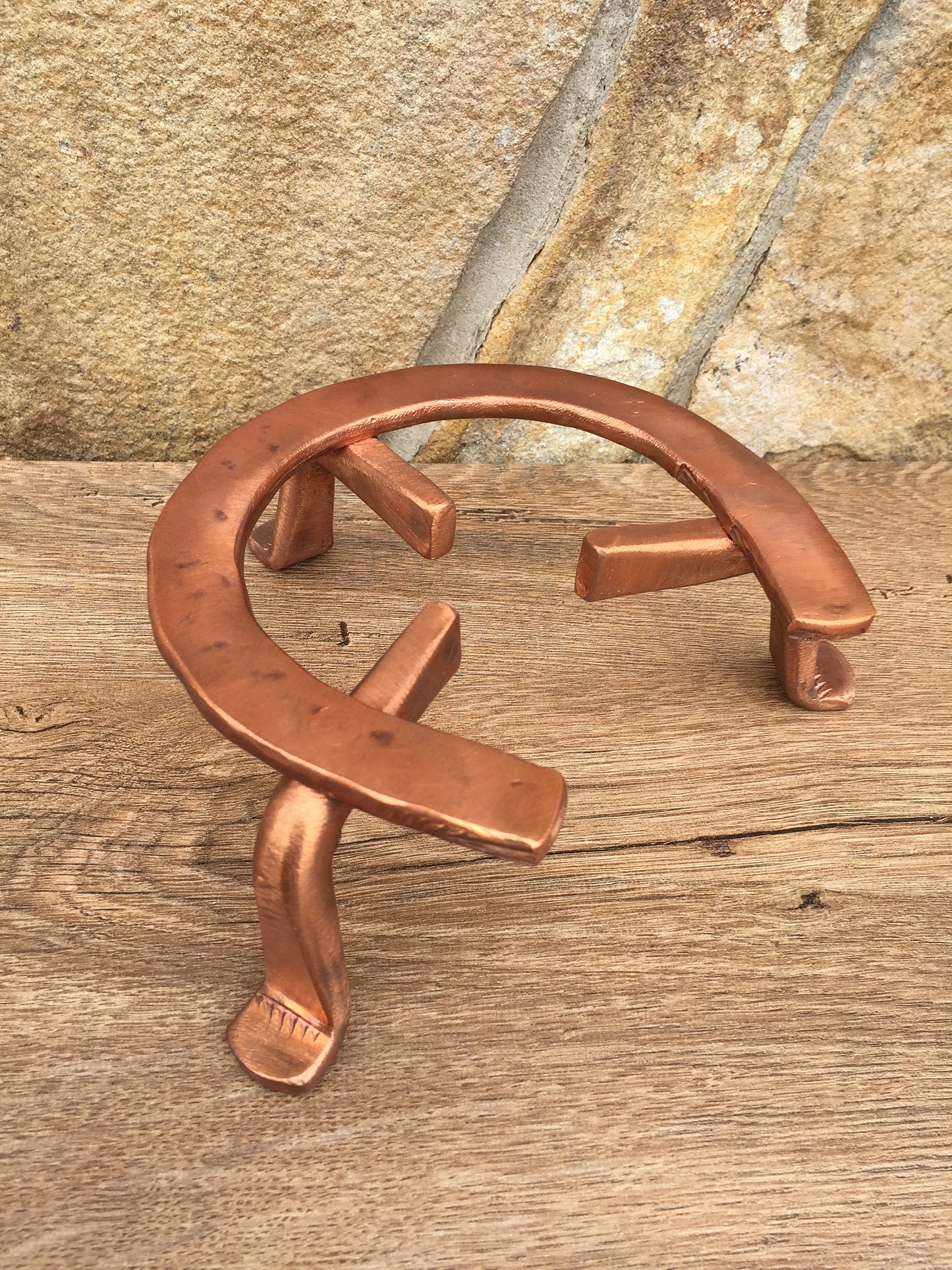 Copper trivet, copper tripod, copper gift, 7 year anniversary gift for her, 7th anniversary, copper wedding, copper anniversary,copper gifts