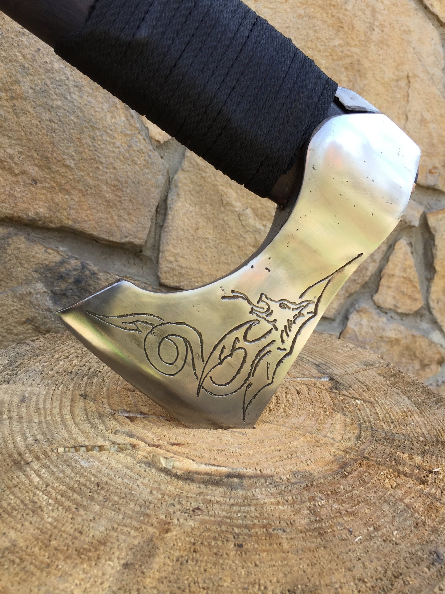 Engraved axe, viking axe, tomahawk, axe, viking hatchet, custom axe, bearded hatchet, viking style axe, woodcarving axe, battle axe,war axe