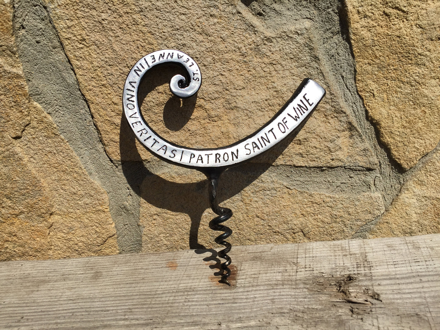 Personalized corkscrew, custom corkscrew, cork screw, iron gift, personalized gift, custom gift, bottle opener, anniversary gift, love sign