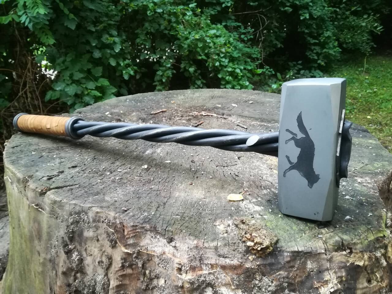 Wheel of Time hammer, hammer replica, viking axe, viking hammer, handyman tool, Leviathan axe, Kratos axe, mens gift, God of War axe