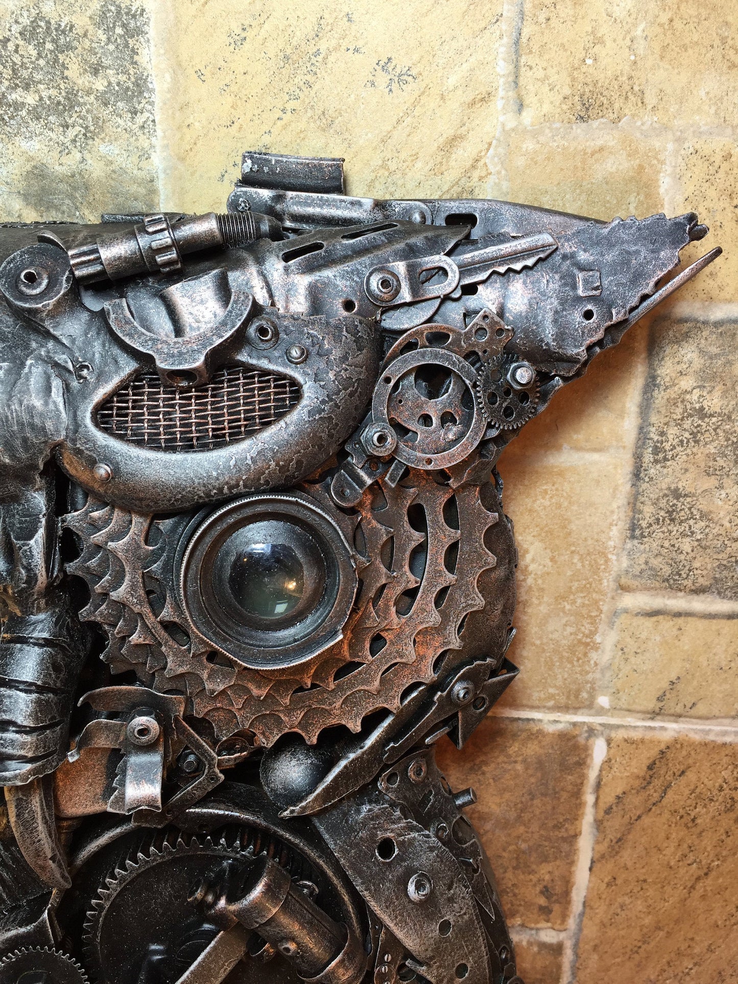 Steampunk owl, steampunk bird, metal sculpture, steampunk figurine,junk art,steampunk art,industrial art,steampunk gift,steam punk,steampunk