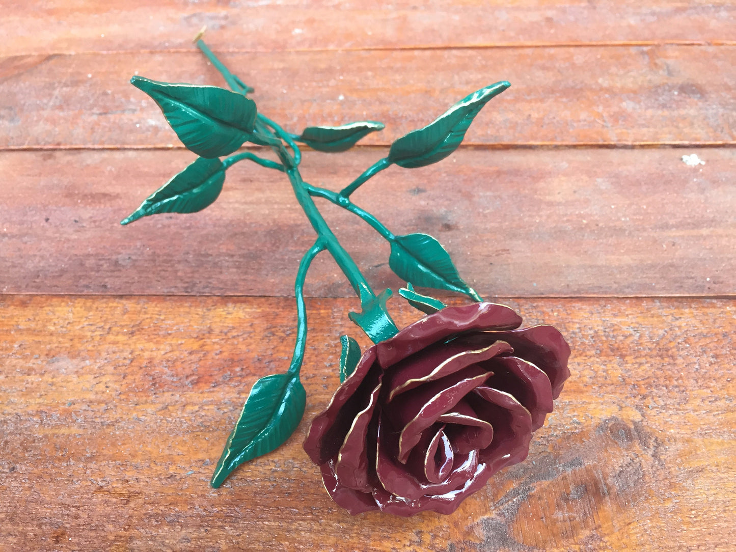Iron flower, 6th anniversary gift for her, metal bouquet, iron rose, steel rose, metal rose, iron gifts, steel anniversary gift, hand forged