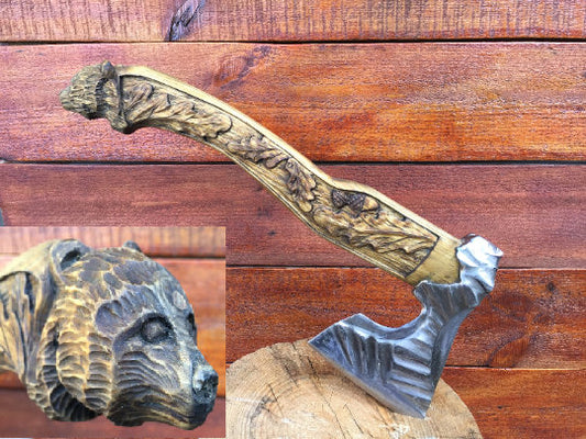 viking axe, medieval axe, mens gifts, iron gift for him, tomahawk, hatchet, hiking, hunting, chopping axe, gifts for men, manly iron gifts