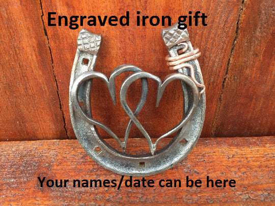 Iron anniversary gift, iron anniversary, 6th anniversary gift, iron gift, 6th anniversary gift for her, lucky horseshoe, iron gifts, iron