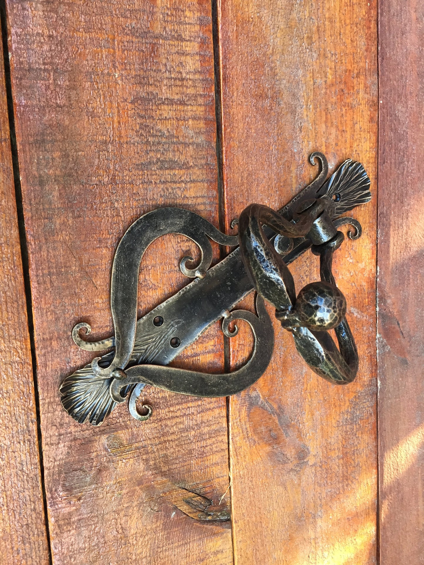 Engraved door knocker, personalized door handle, custom door handle, door puller, pull ring handle, barn door handle, knobs and pulls