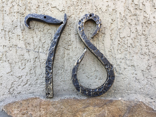 Numbers, steel numbers, numbers wall hanging, script house numbers, script font, modern house numbers, signs, address signs, address numbers