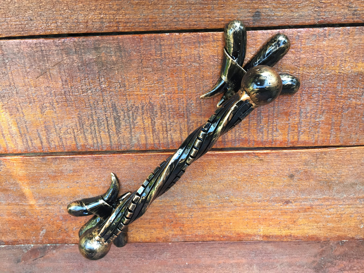 Barn door handle, iron anniversary gift, Fleur de lis door handle, Fleur de lis decor, Fleur de lis charms, door pulls, blacksmith made