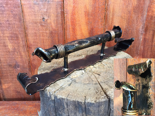 Barn door handle, steampunk furniture, barn door pull, metal sculpture, hand forged door pull, industrial art, barn door pulls, door pulls