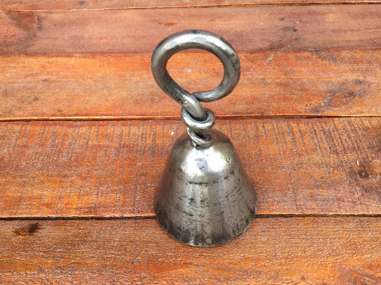 Hand forged bell, handmade bell, wrought iron bell, metal bell, iron bell, metal art, metal gift, iron gift, birthday gift, metal sculpture