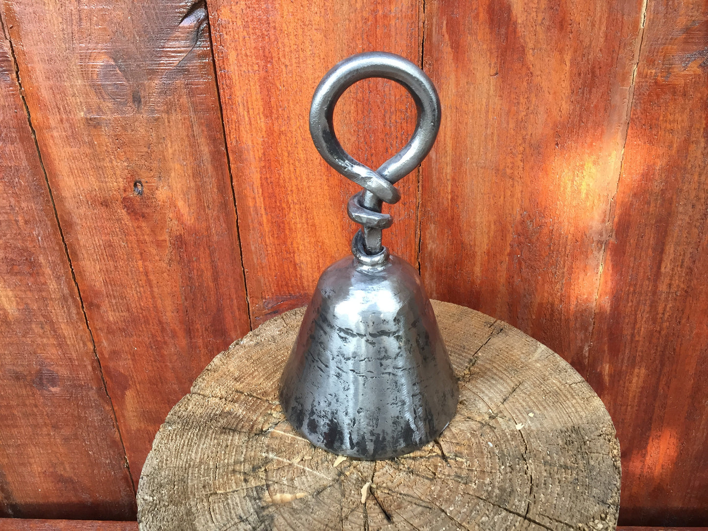 Hand forged bell, handmade bell, wrought iron bell, metal bell, iron bell, metal art, metal gift, iron gift, birthday gift, metal sculpture