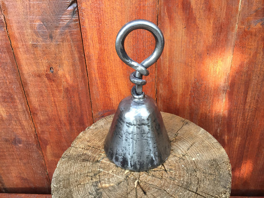 Hand forged bell, handmade bell, wrought iron bell, metal bell, iron bell, metal art, metal gift, iron gift, birthday gift, metal sculpture