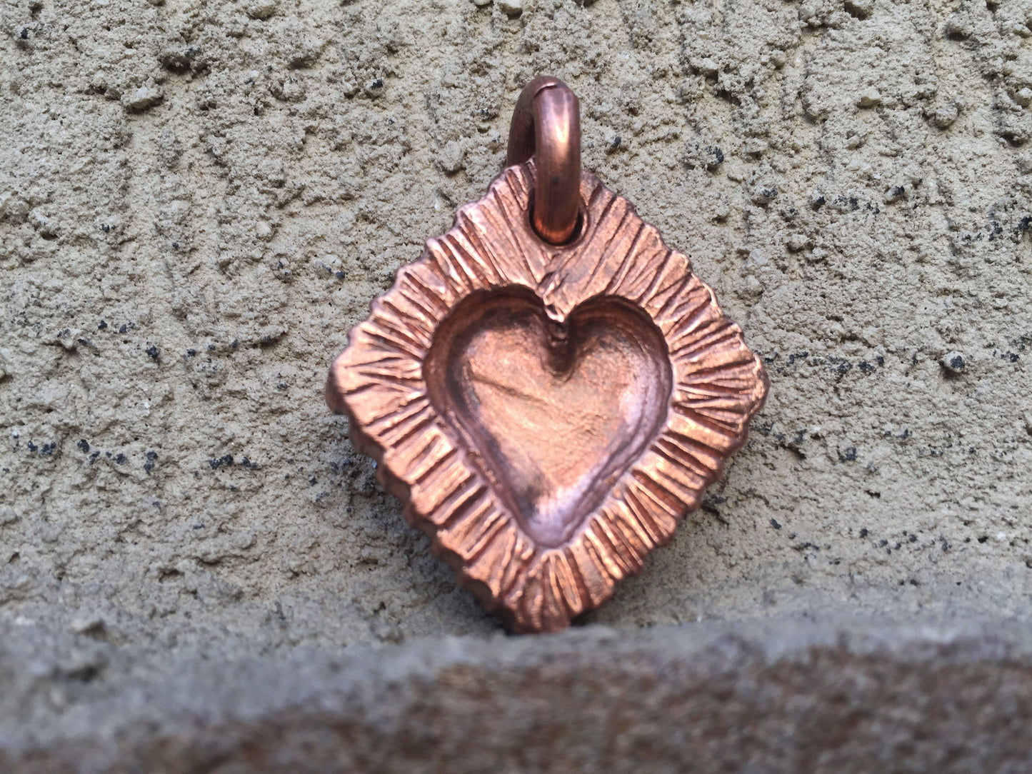 Copper anniversary, 7 year anniversary, copper gift, key chain, keychain, copper heart, copper pendant, copper jewelry, copper necklace