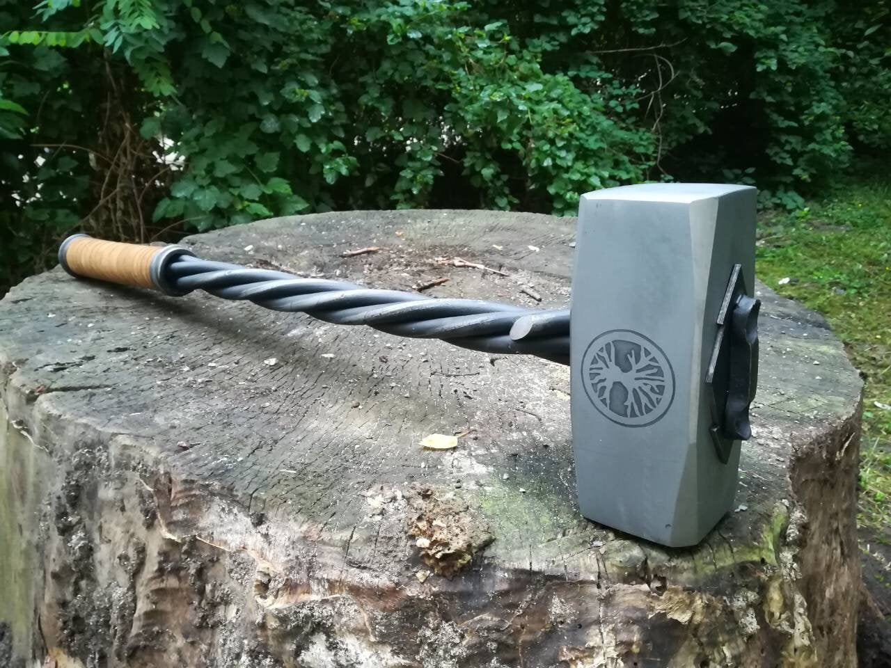 Wheel of Time hammer, hammer replica, viking axe, viking hammer, handyman tool, Leviathan axe, Kratos axe, mens gift, God of War axe