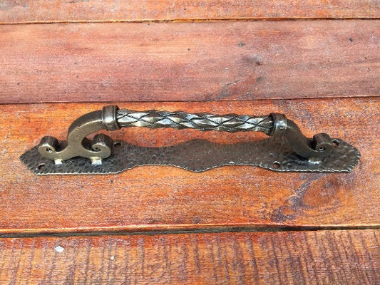 Barn door handle, barn door pull, iron gate pull, barn door pulls,door pulls,handyman tool,iron gift for him,iron gifts,mens gift,door decor