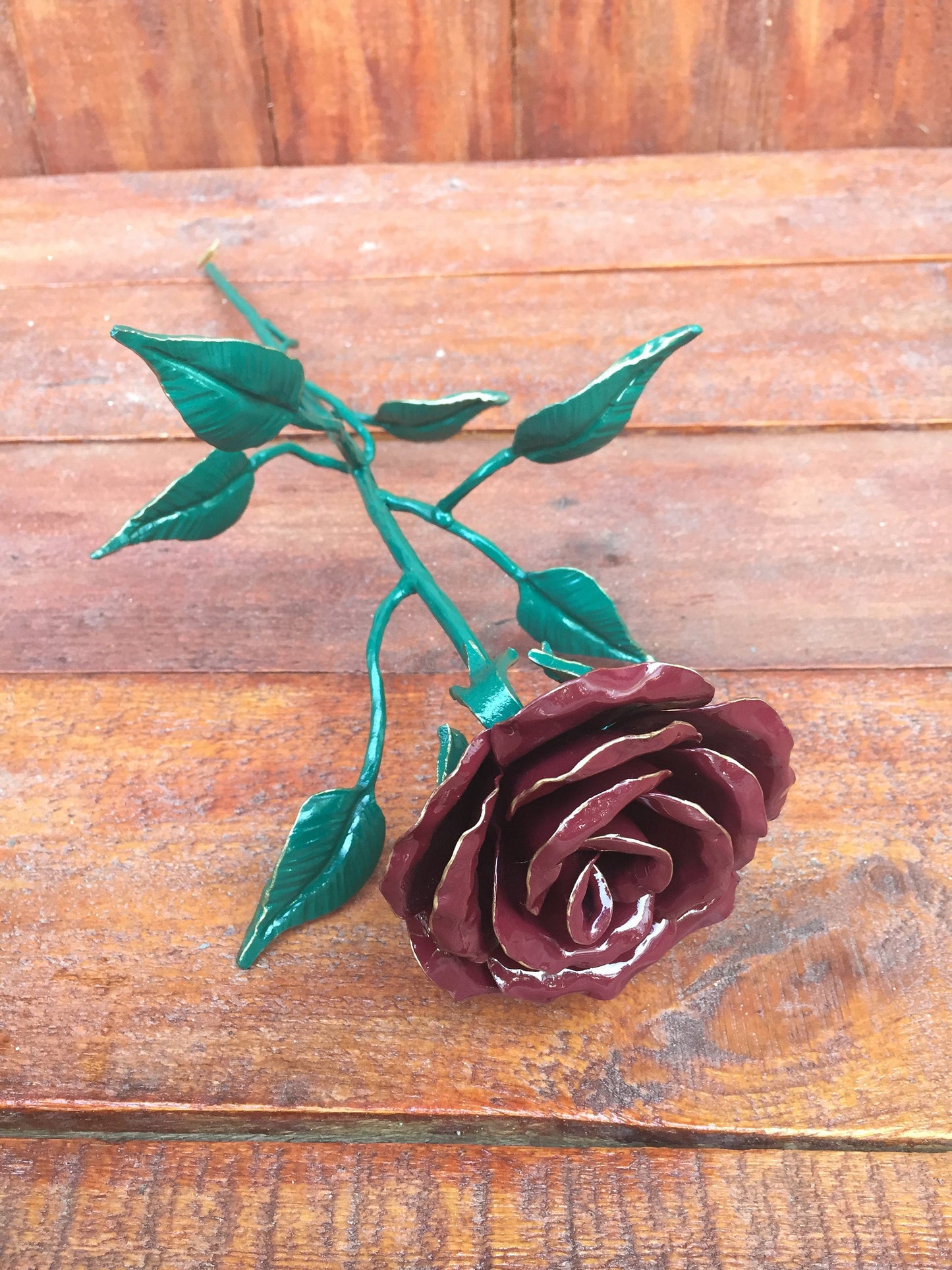 Iron flower, 6th anniversary gift for her, metal bouquet, iron rose, steel rose, metal rose, iron gifts, steel anniversary gift, hand forged