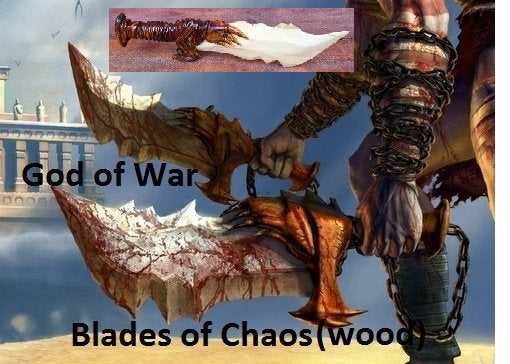 Blades of Chaos, God of War, Kratos axe, Leviathan axe, wooden knife, God of War gift, God of War game, God of War decor,cosplay,wooden gift