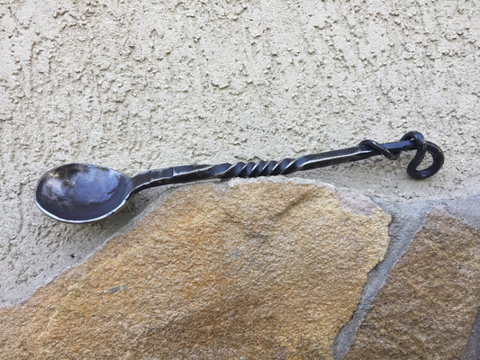 Viking spoon, medieval cutlery, hand forged spoon, rustic spoon, medieval spoon,middle ages spoon,BBQ gifts,dining appliances,forged cutlery