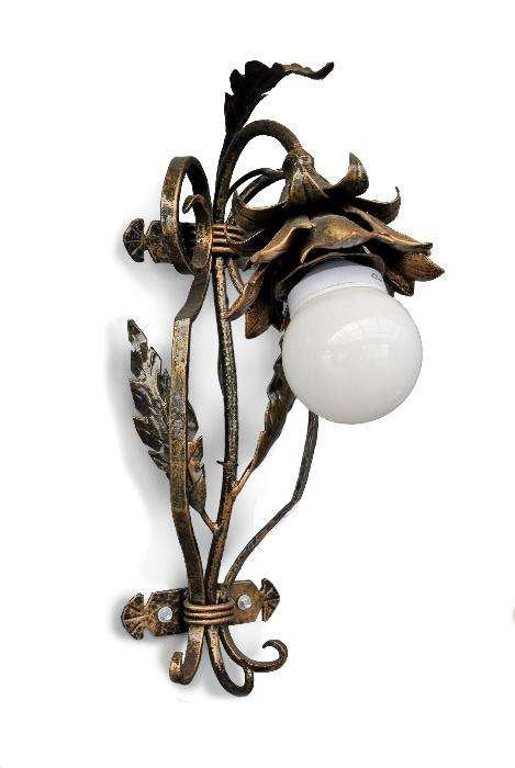 Wall sconces, hanging sconce, sconce, wall lamp, flower, 6th anniversary gift, medieval lantern, torch lantern, iron gift, iron anniversary