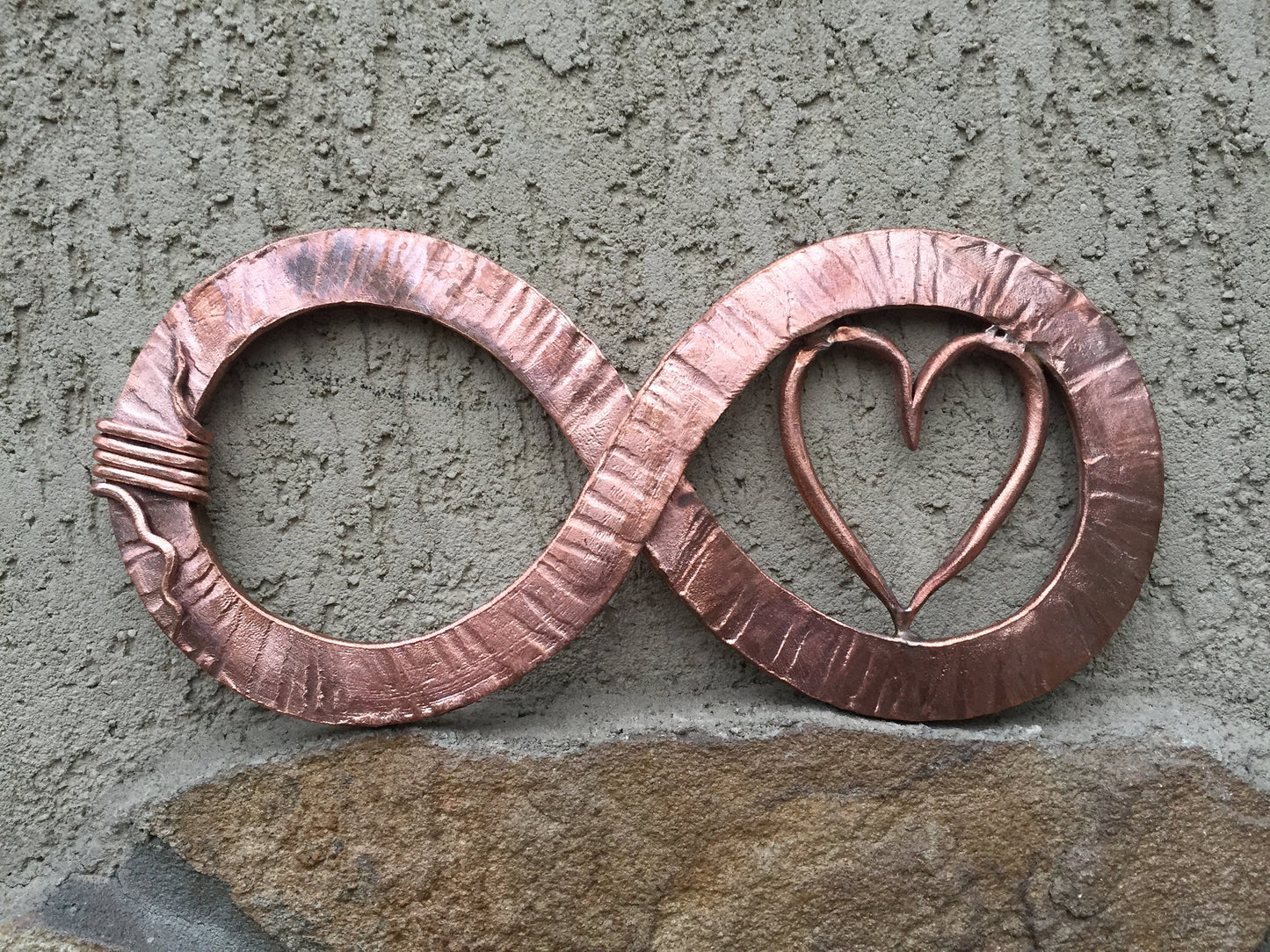 Copper infinity sign, copper anniversary gift, 7 year anniversary,copper gift,infinity sign,infinity sign decor,infinity art,7th anniversary