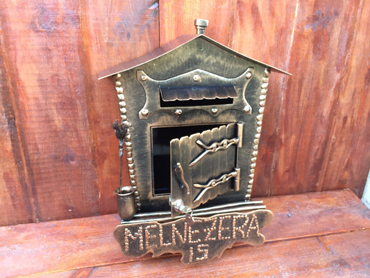 Mail box with address, mailbox address, mailbox, post box, mailbox post, mailbox decor, house number sign, house number plaque, address sign