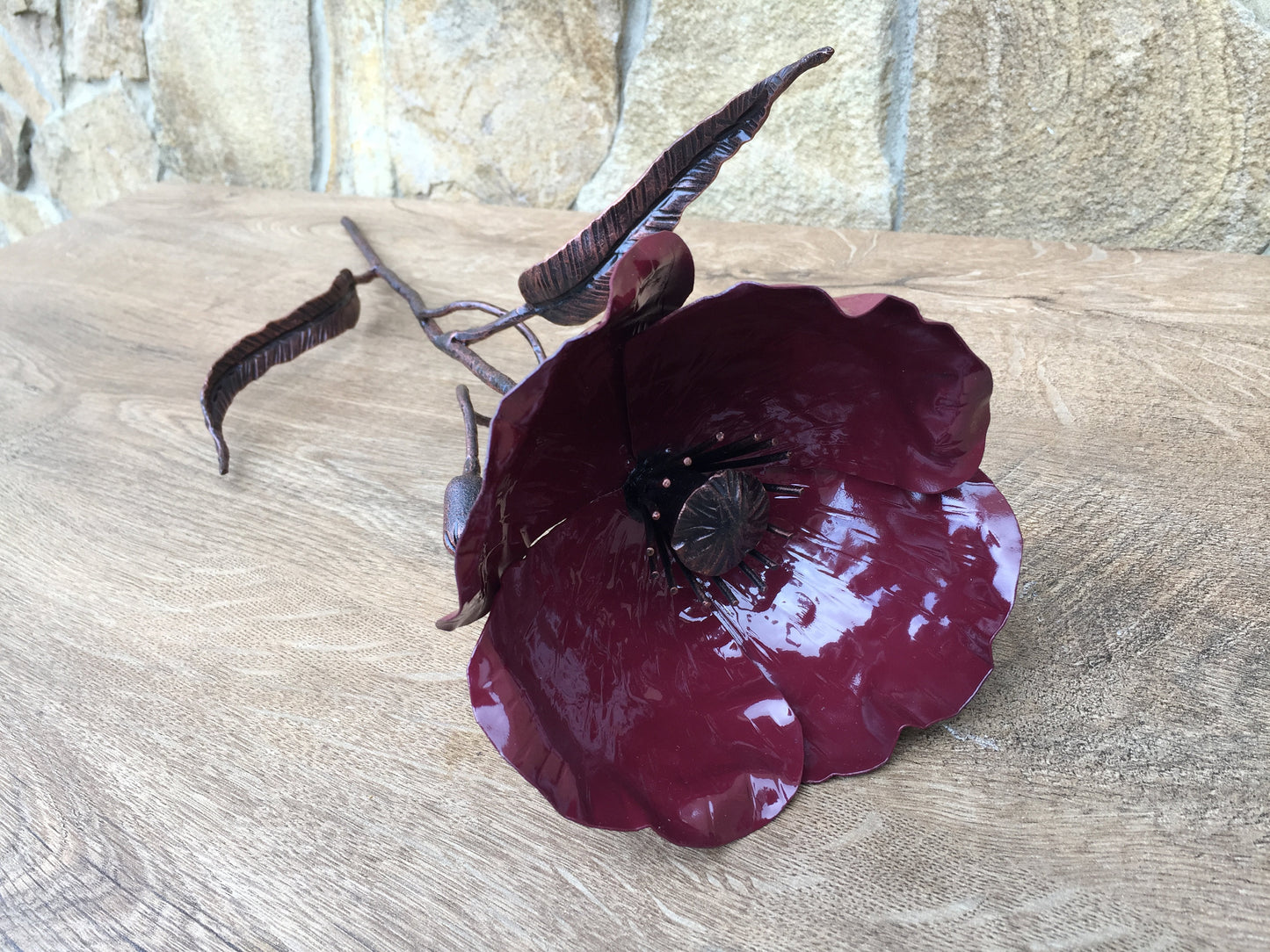 Hand forged poppy, bridesmaid gifts, gift for bride, bridesmaid gift, bride gift, brides gift, bachelorette party, gift for bridsmaid, poppy