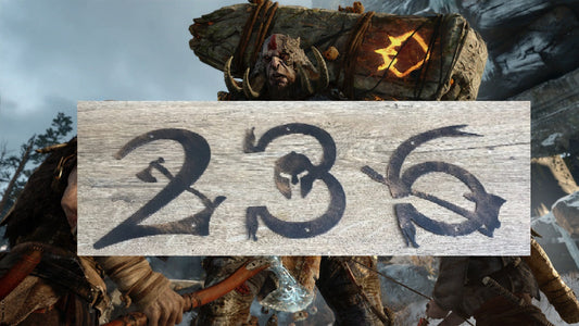 House number plaque, house number sign, house numbers, Leviathan axe, God of War, cosplay armour, house number decor, house number display