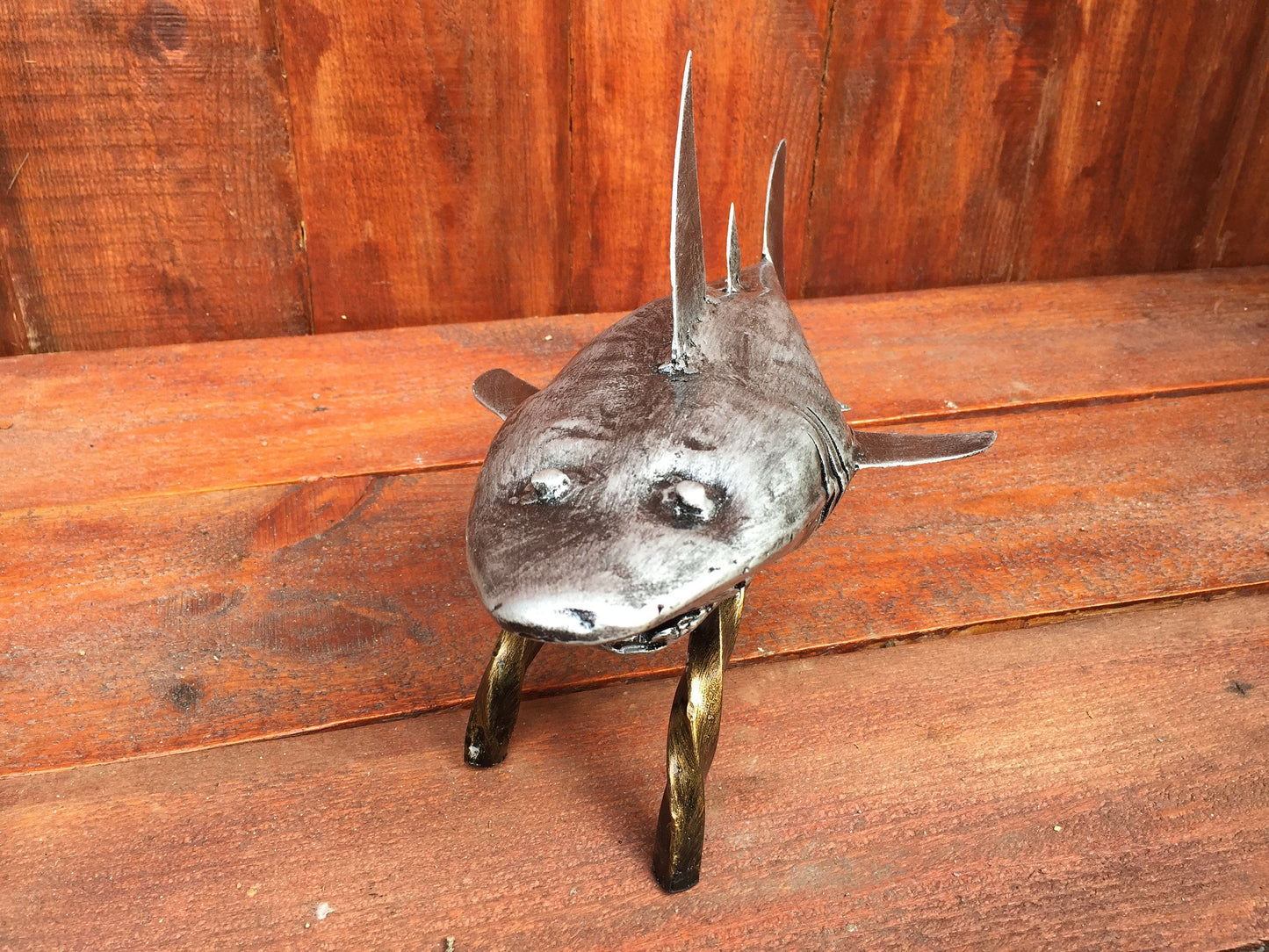 Metal shark, shark decor, shark party, shark birthday party, shark mermaid party, shark gift, fish decor, beach, beach house,sea life,shark