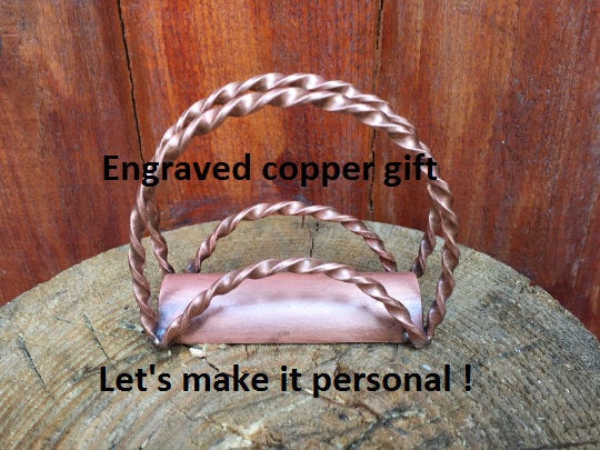 7th anniversary gift, napkin holder, copper gifts, 7 year gifts, copper napkin holder, copper anniversary, copper wedding, love talisman