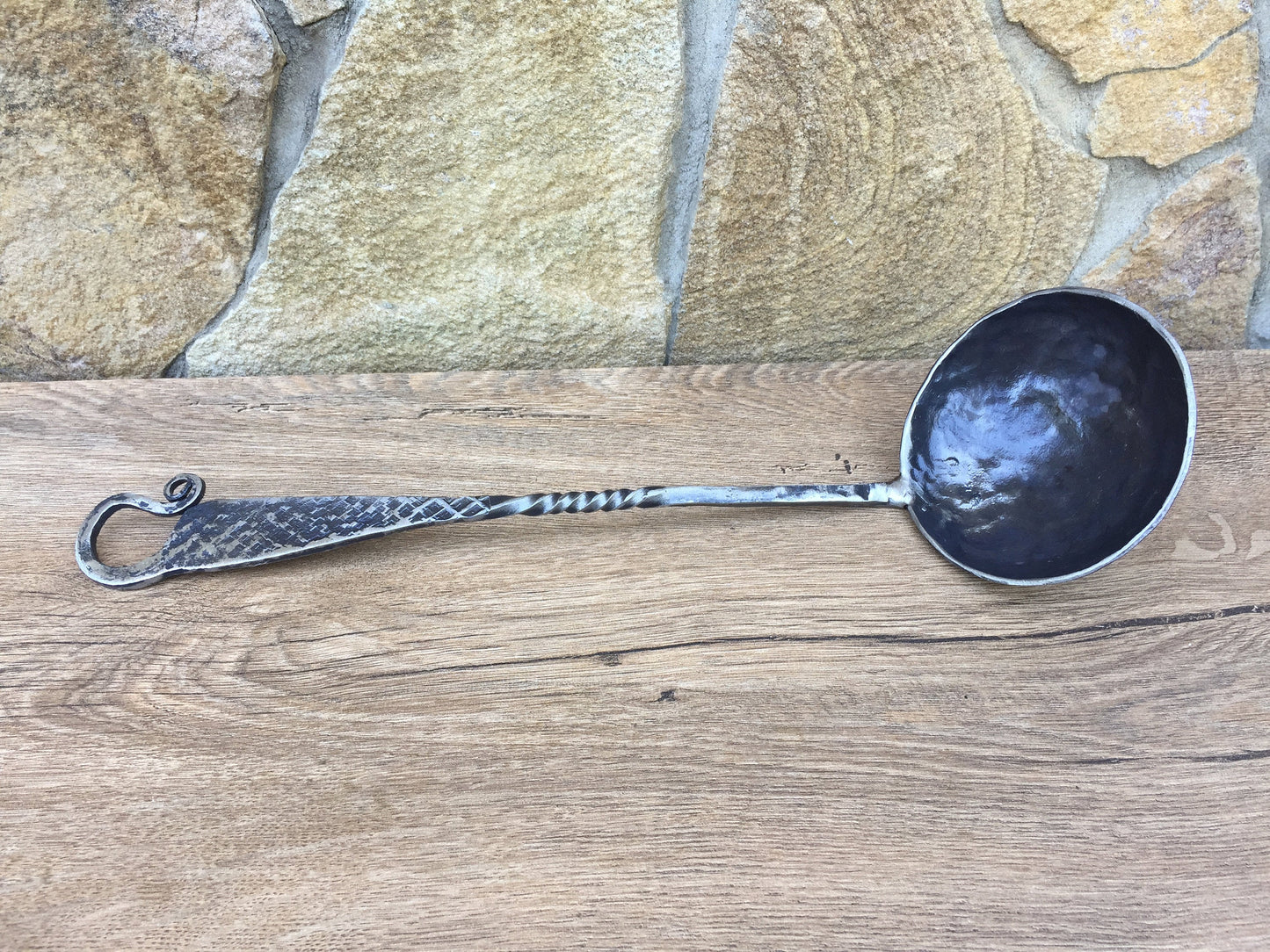 Medieval cutlery, ladle, ladle water dipper, spatula, fork, spoon, middle ages cutlery, camp equipment, serving utensils, kitchen utensils