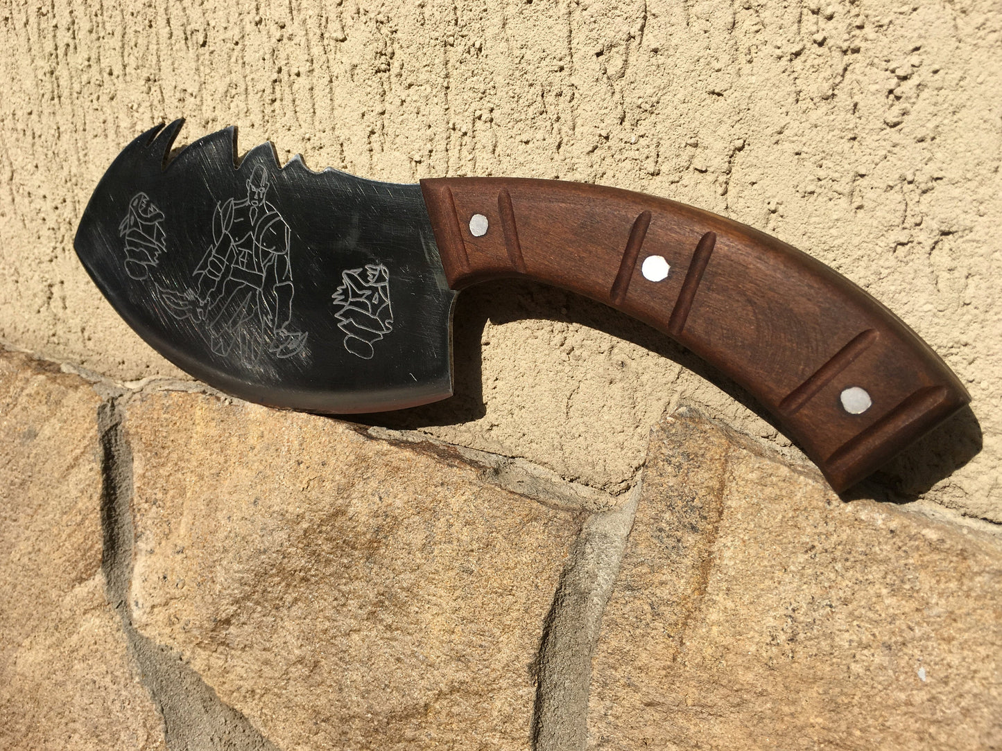 Knife for men, knife gift, knife custom, knife chef, knife dad, Kratos, God of War, cosplay, knife groomsmen, knife display, iron gift, axe