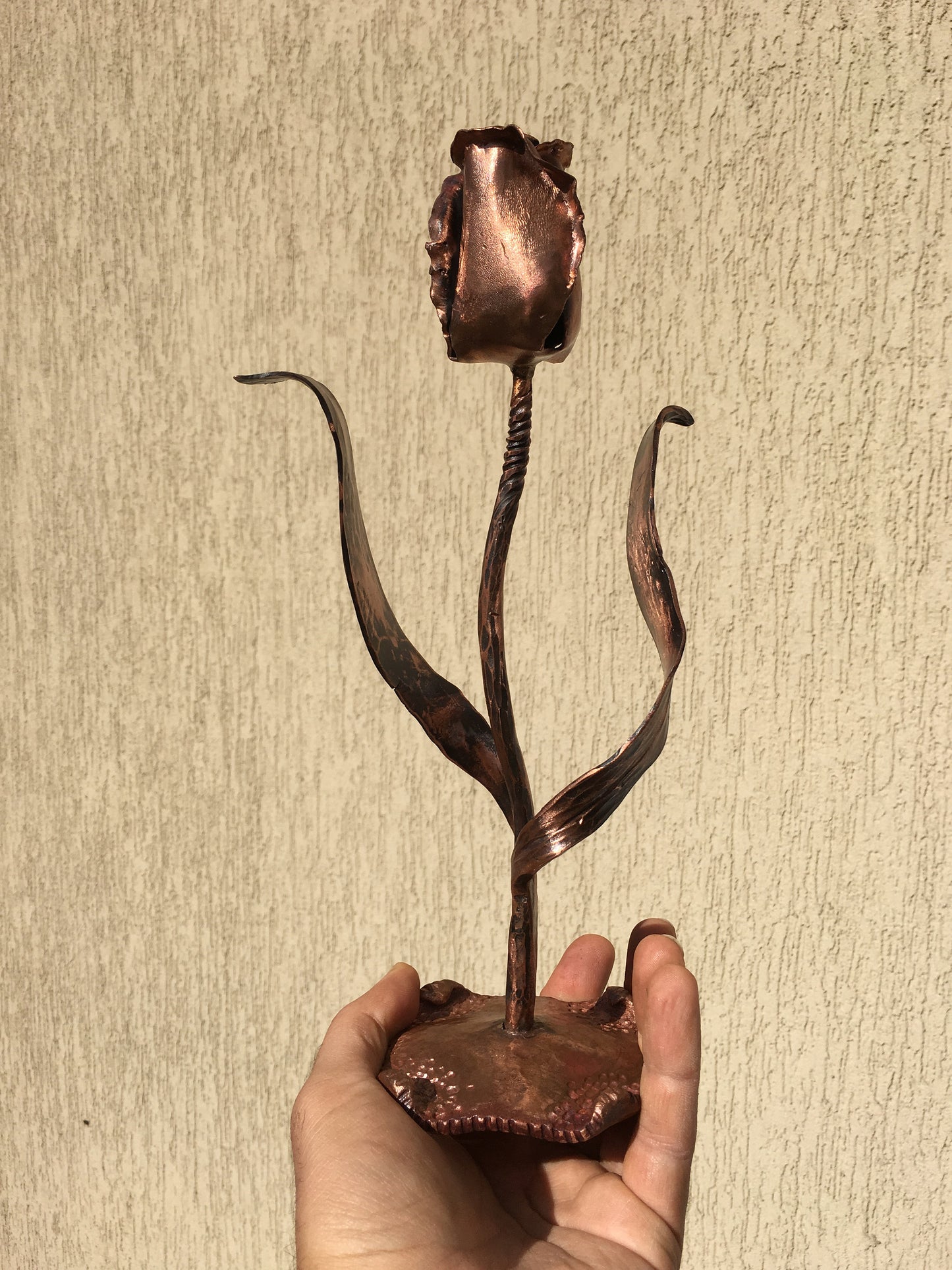 Copper tulip, tulip, copper gift for her, copper anniversary gift, 7 year anniversary,copper gift,copper flower,copper decor,7th anniversary