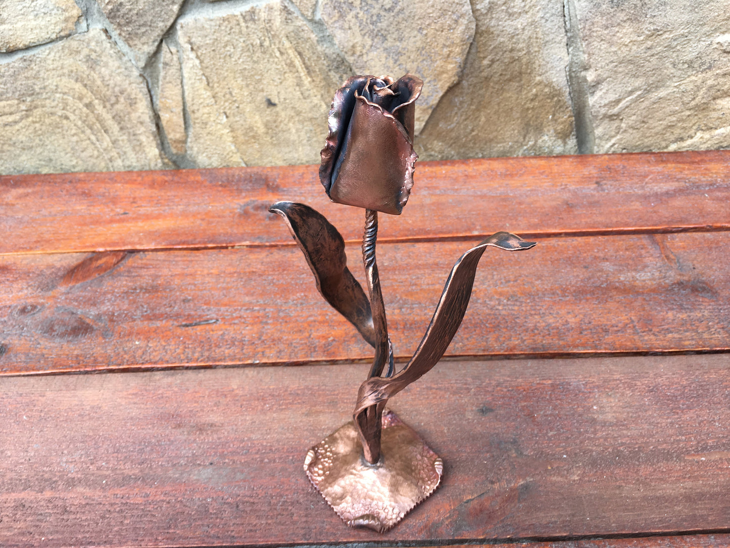 Copper tulip, tulip, copper gift for her, copper anniversary gift, 7 year anniversary,copper gift,copper flower,copper decor,7th anniversary