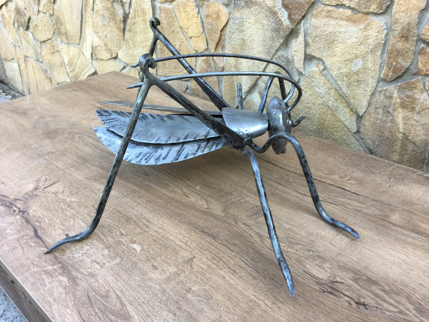 Grasshooper, iron grasshooper, garden decor, yard art, garden art, insect charm, garden gifts, garden sculpture, garden ideas, garden iron