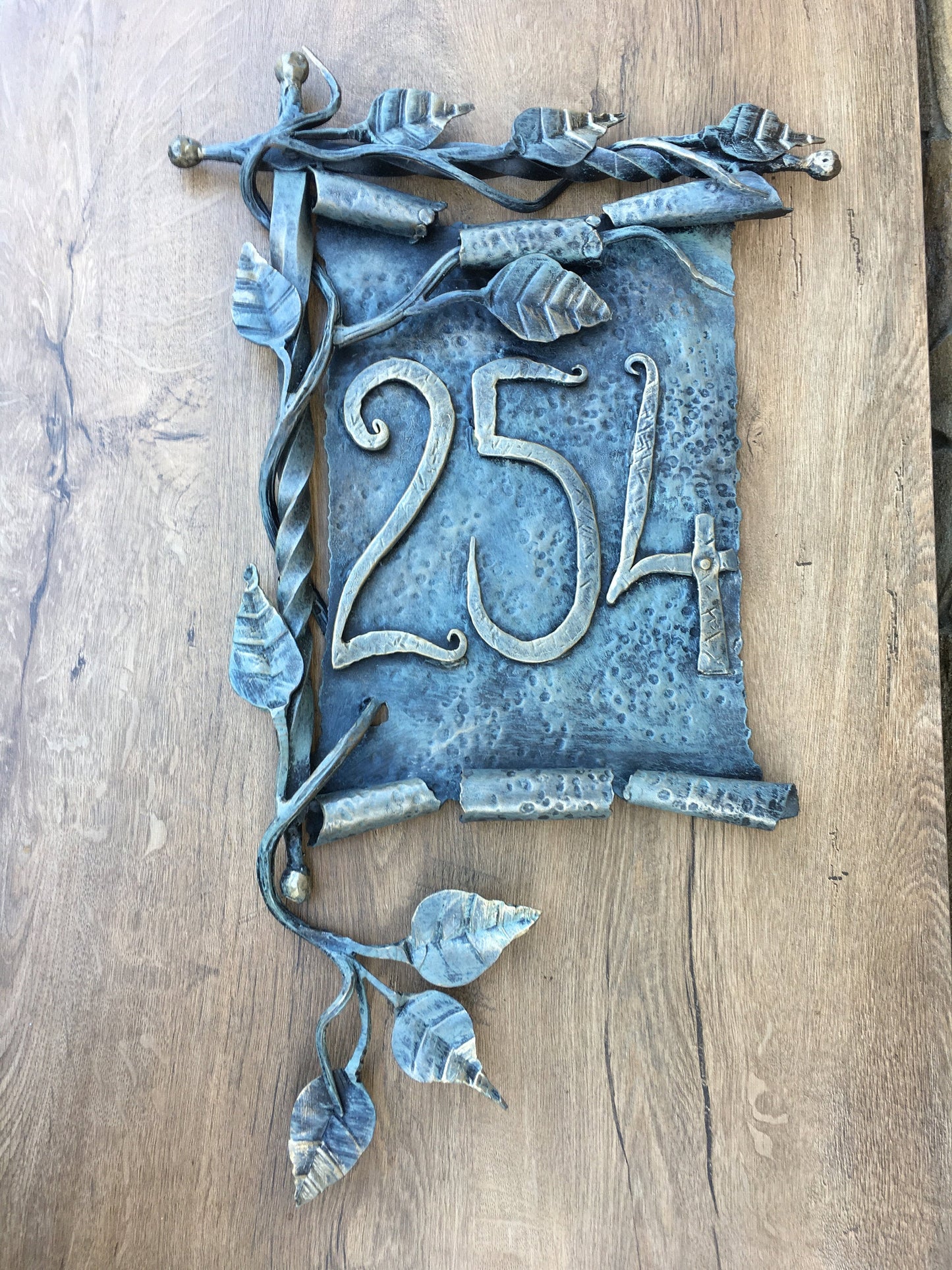 House number plaque, house number sign, medieval, rustic plaque, viking, lettering, house plate,viking gift,address number sign,address sign