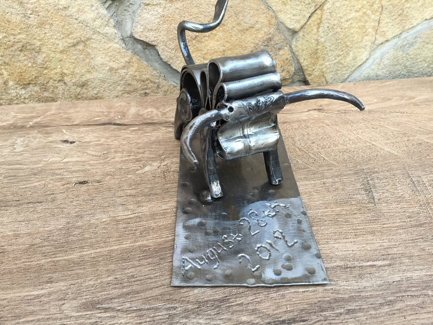 11th anniversary gift, steel anniversary gift for him, 11 year anniversary, steel scroll, partner, for him, for her, favours,love,steel bull